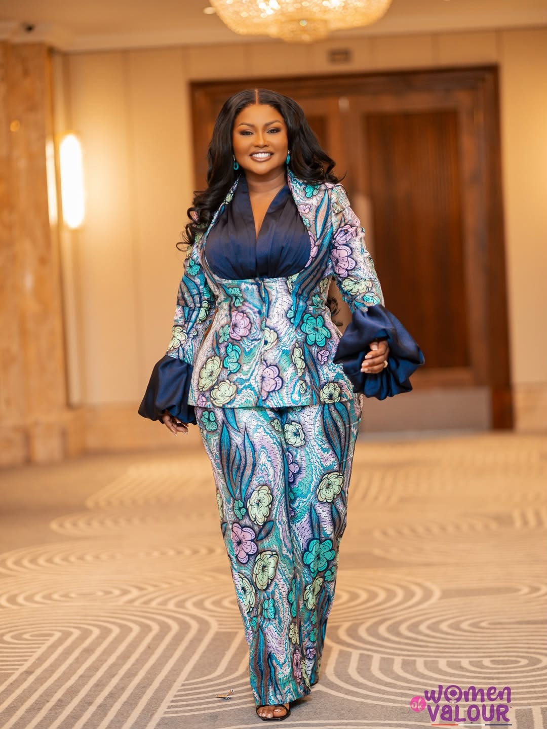Midnight Peplum Power Suit